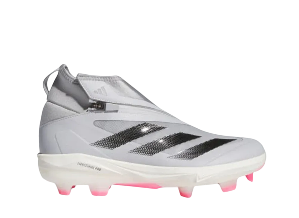 アディダス アディゼロ インパクトプラス TPU ベースボールスパイク "チームミッドグレー/コアブラック/チームライトグレー"