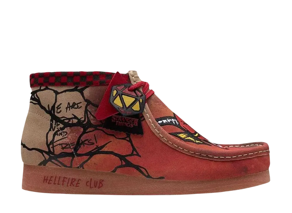 Stranger Things × Clarks Wallabee Evo "Dark Sand"