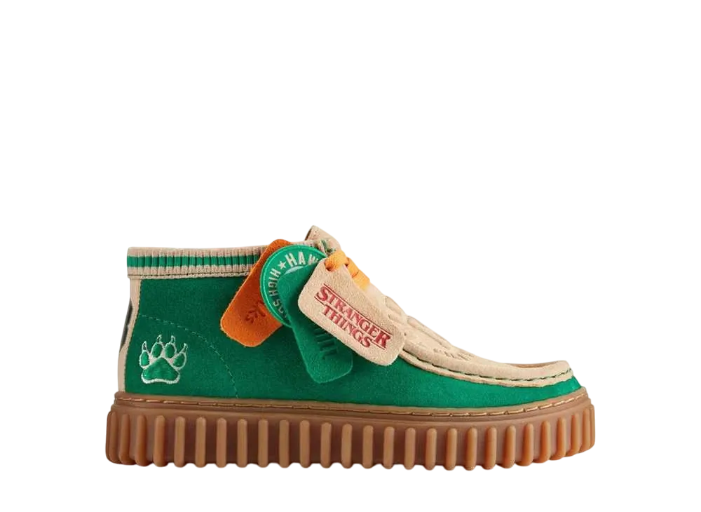 Stranger Things × Clarks GS Torhill "Green/Combination"