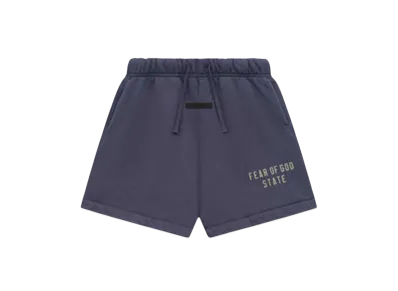 FEAR OF GOD Essentials Kid's Heavy Fleece Soccer Short "Marine"