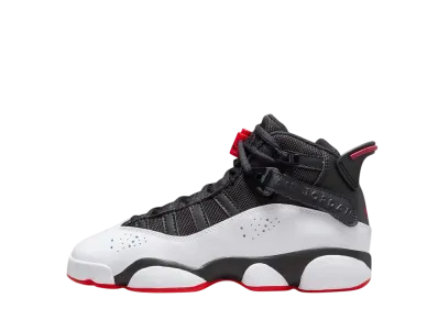 Nike GS Jordan 6 Rings "Black/White/University Red"
