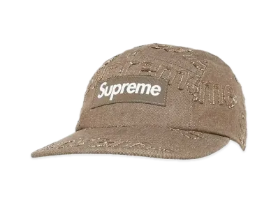 Supreme Lasered Denim Camp Cap "Brown"