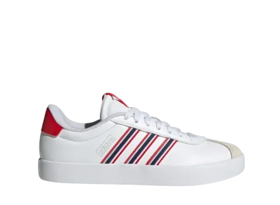 adidas Women's VL Court 3.0 "Cloud White/Team Navy Blue 2/Better Scarlet"
