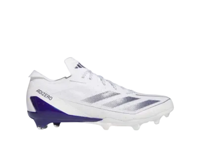 adidas Adizero Electric Football Cleats "Cloud White/Team College Purple"
