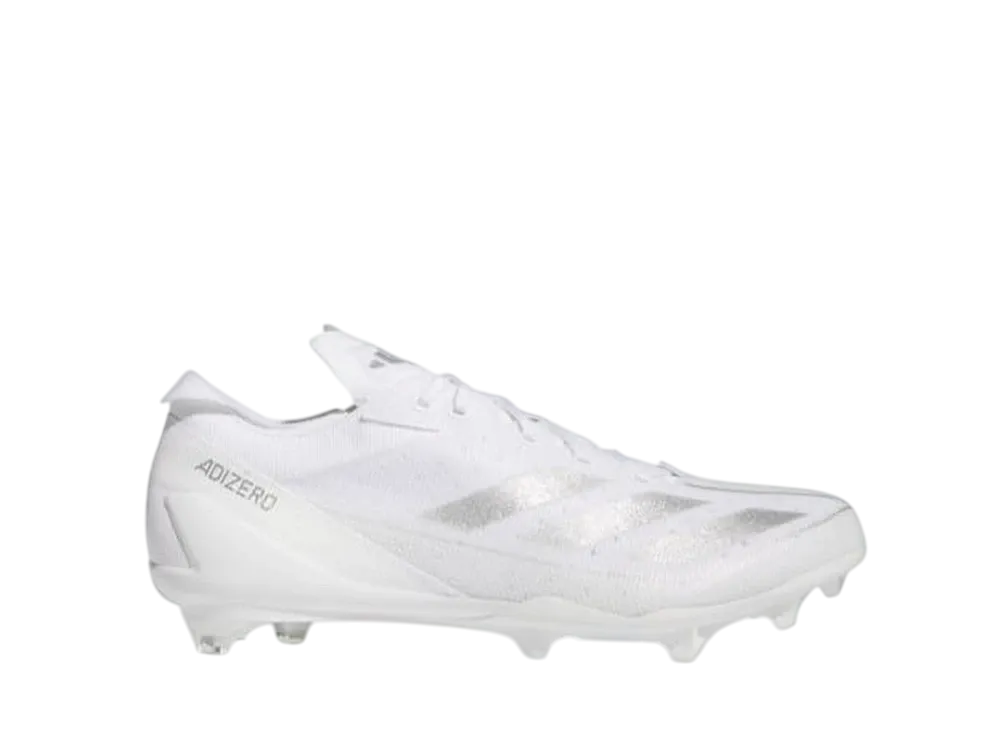 アディダス アディゼロ エレクトリック フットボールスパイク "クラウドホワイト/シルバーメタリック"