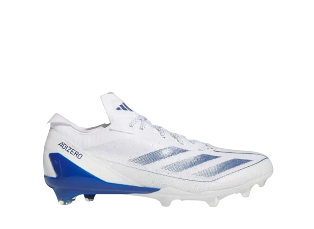 adidas Adizero Electric Football Cleats "Cloud White/Royal Blue"