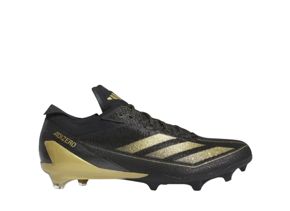 アディダス アディゼロ エレクトリック フットボールスパイク "コアブラック/ゴールドメタリック/カーボン"
