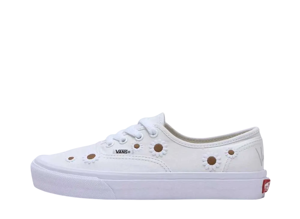 バンズ ウィメンズ オーセンティック "ホワイト/フラワー" (V44CF EMB.F)