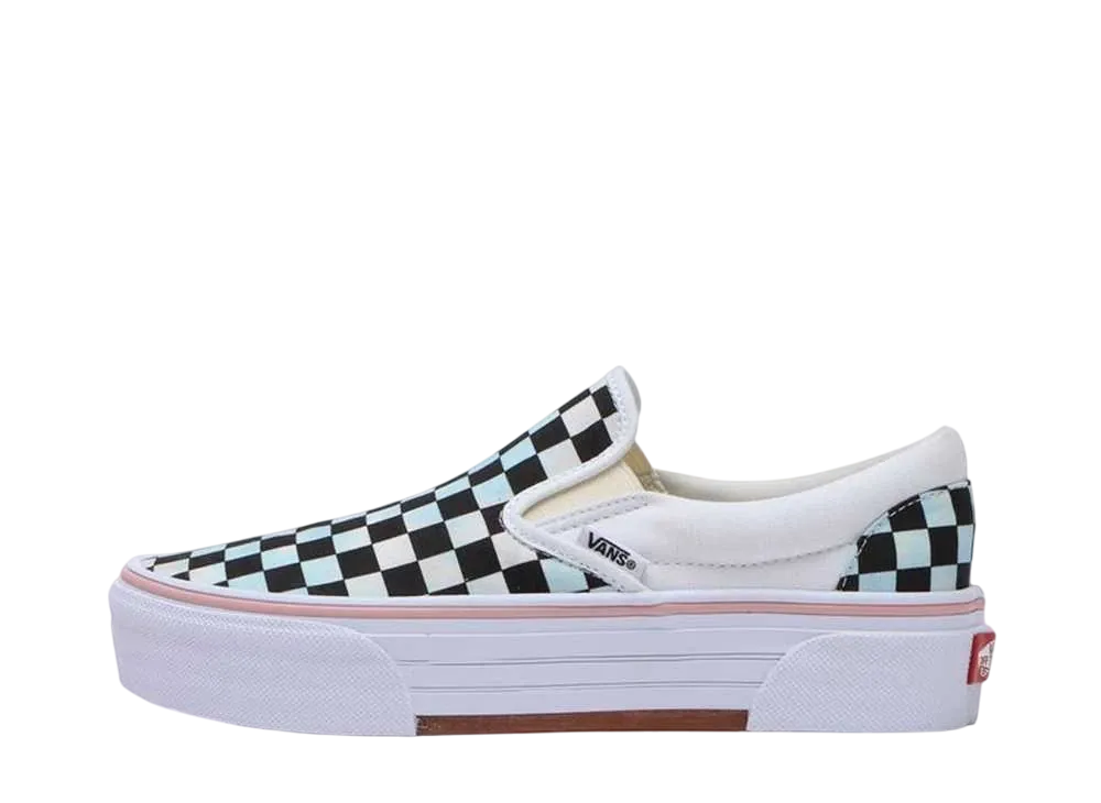 バンズ ウィメンズ スリッポン CHKY "ブラック/マルチチェック" (V98CF CHKY)