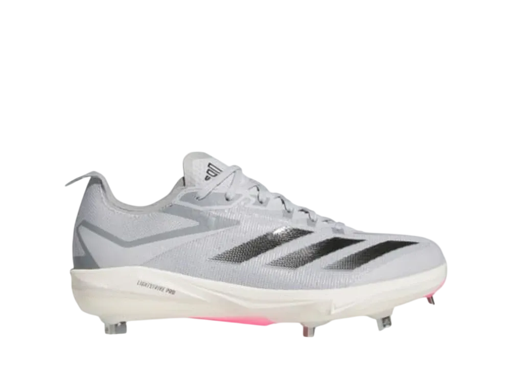 adidas Adizero Electric+ Baseball Cleats "Team Light Grey/Core Black/Cloud White"