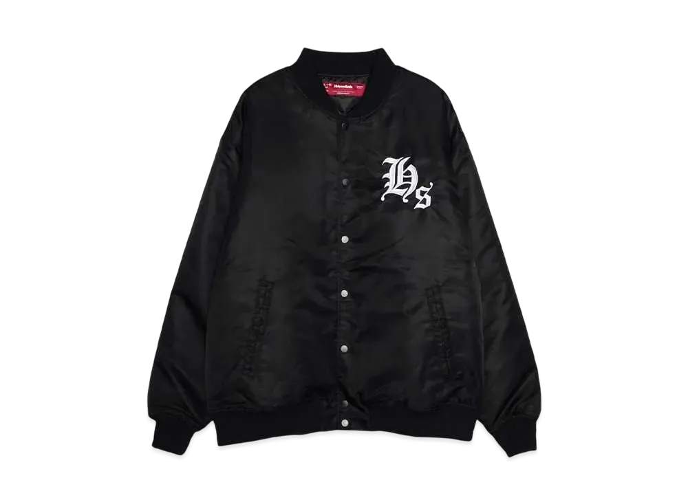 Hide and Seek Nylon Varsity Jacket(24aw) "BLACK"