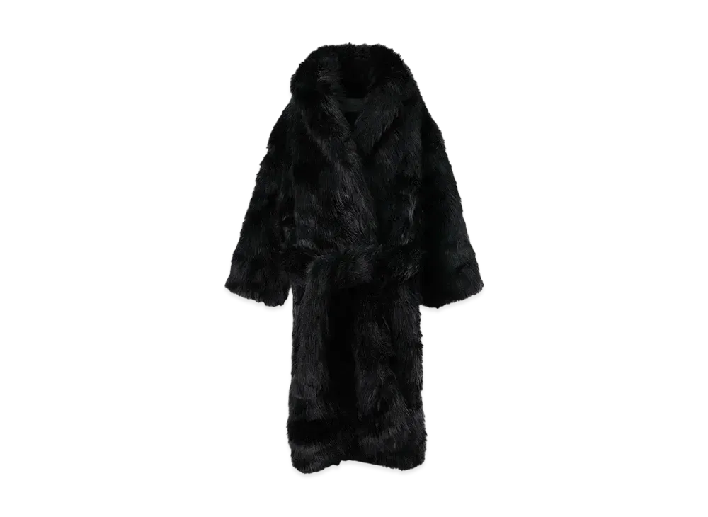 Entire Studios Vast Fur Coat "Black" ES2225