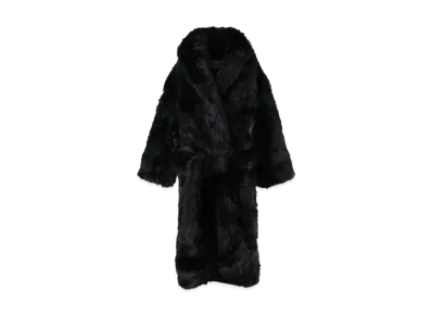 Entire Studios Vast Fur Coat "Black" ES2225