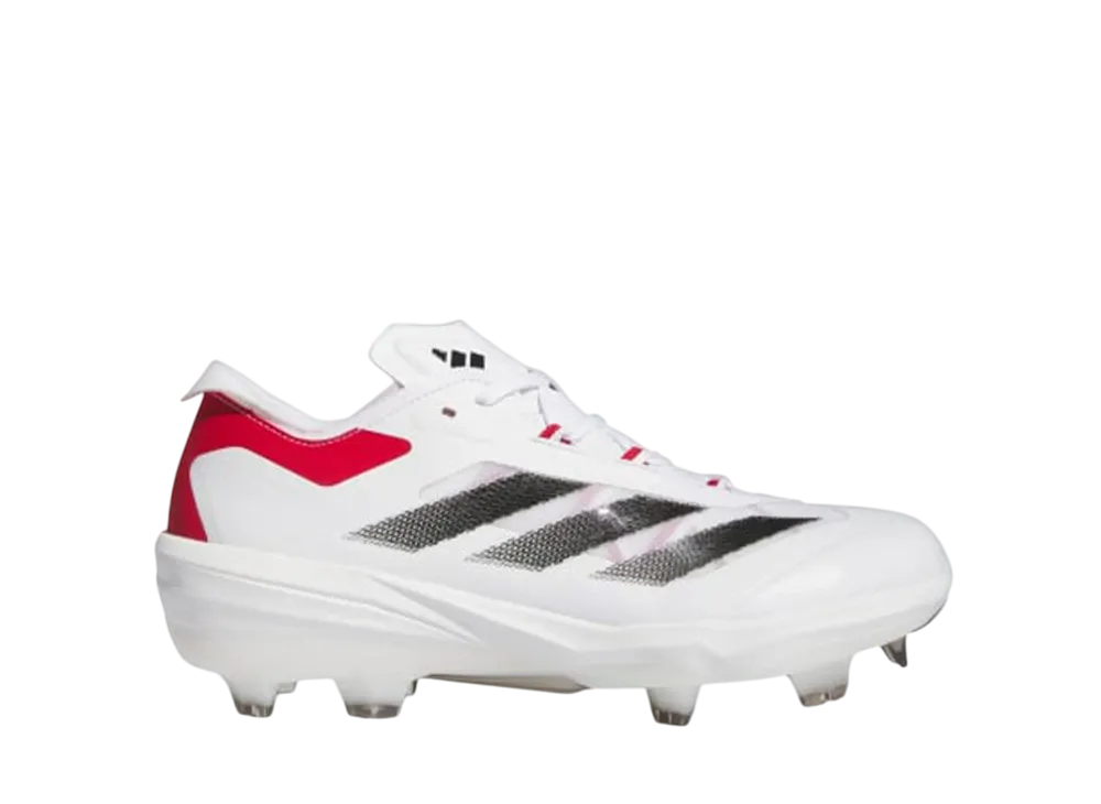 アディダス アディゼロ インパクト TPU ベースボールスパイク "クラウドホワイト/コアブラック/チームパワーレッド2"