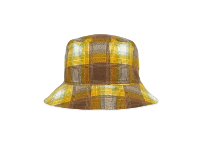 MASSES BUCKET HAT PLAID "MUSTARD"