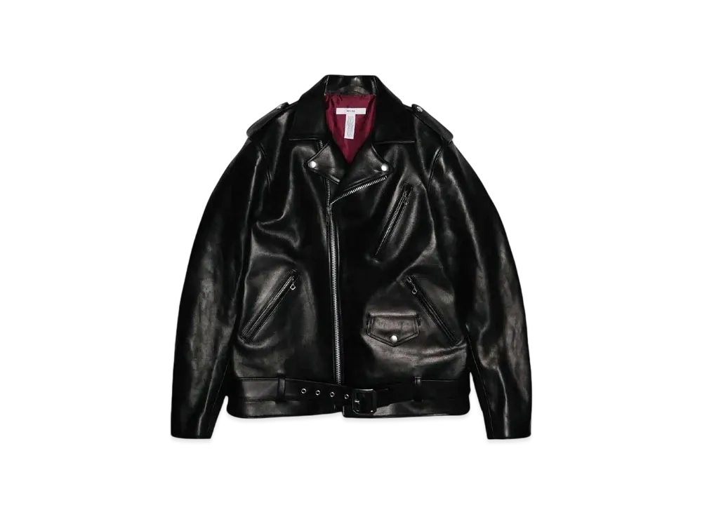 MASSES LEATHER JKT VINTAGE W "BLACK"