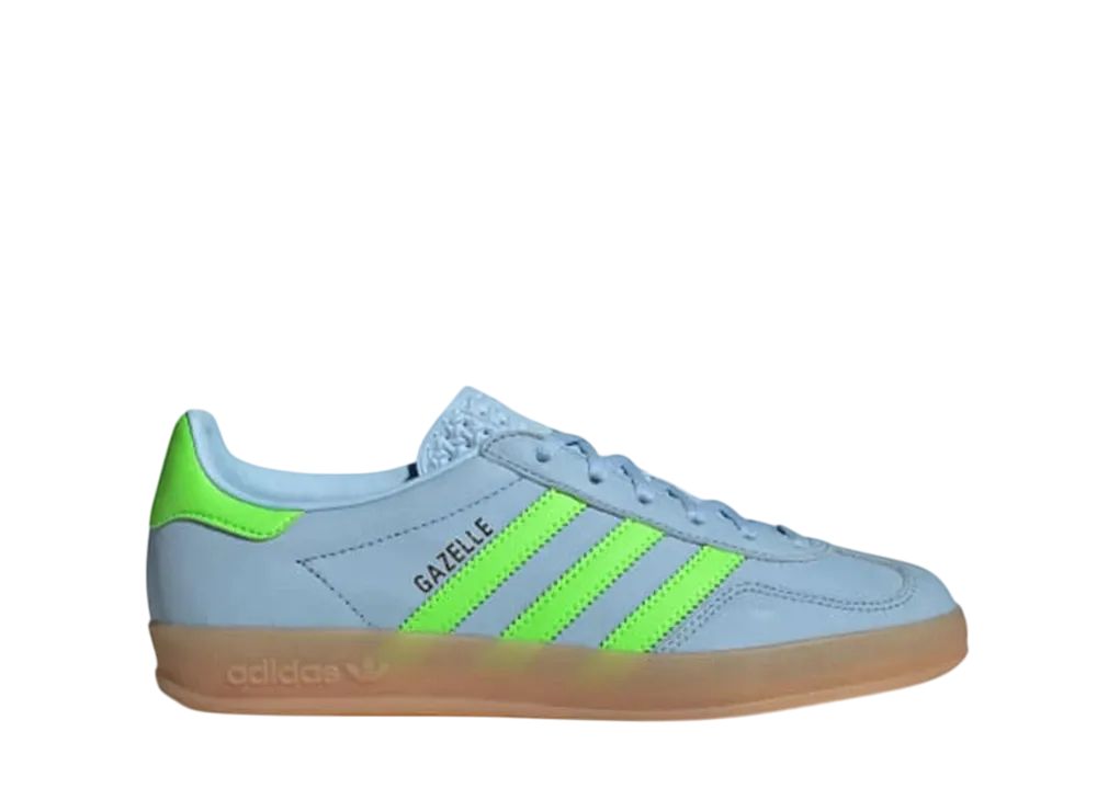 adidas Gazelle Indoor "Clear Sky/Solar Green/Gum"