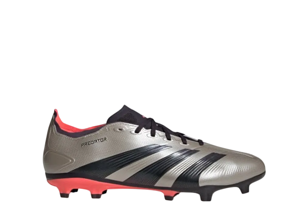 アディダス プレデター リーグ ファーム グラウンドスパイク "プラチナメタリック/オーロラブラック/ターボ"
