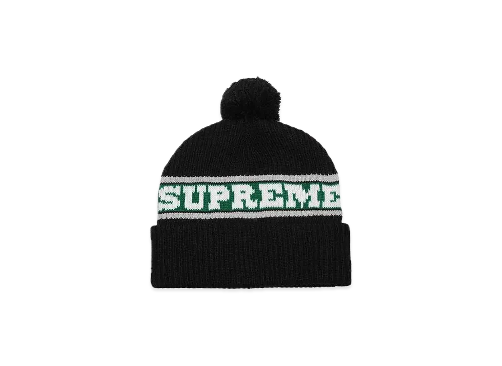 Supreme Big Stripe Beanie "Black"