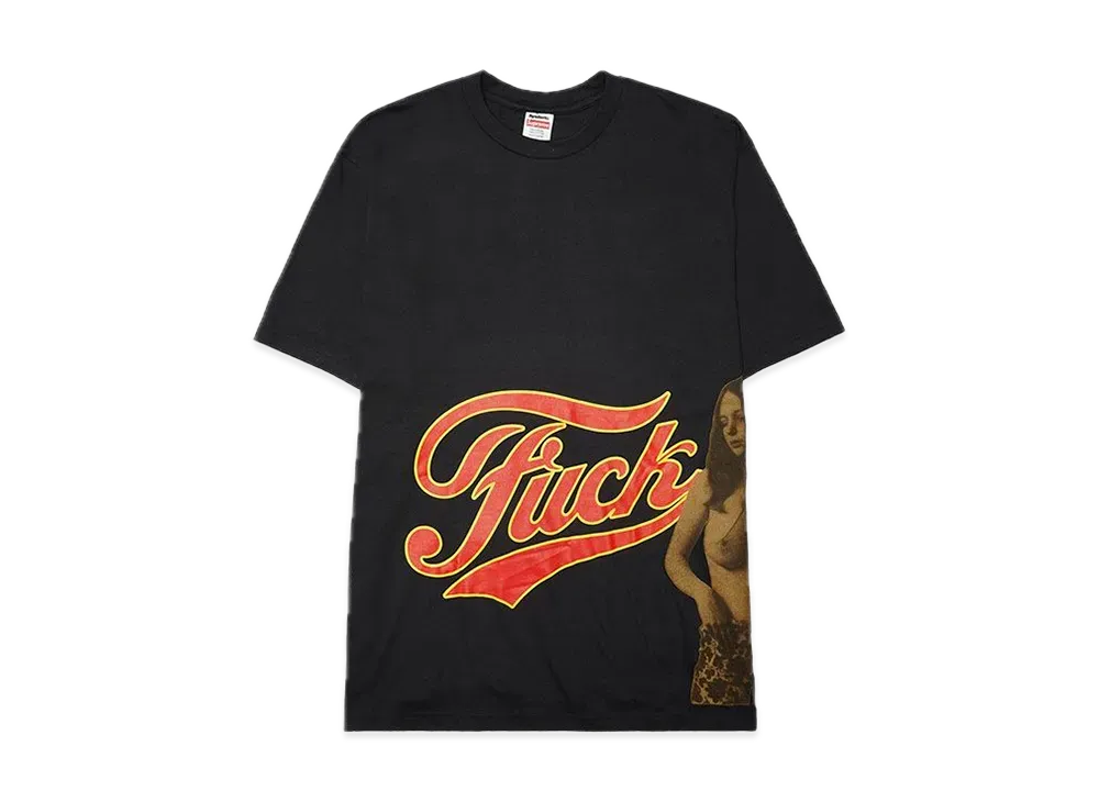 Supreme x HYSTERIC GLAMOUR Fuck Tee "Black"