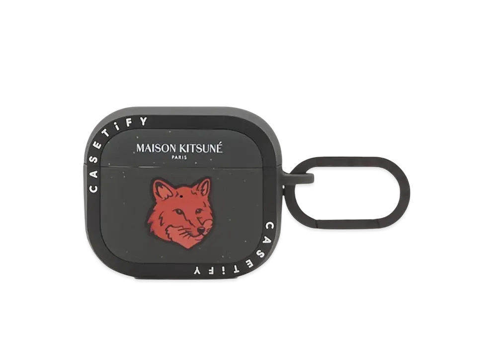 Maison Kitsune x CASETiFY Airpods Pro 2 Bold Fox Head Case "Autumn Red"
