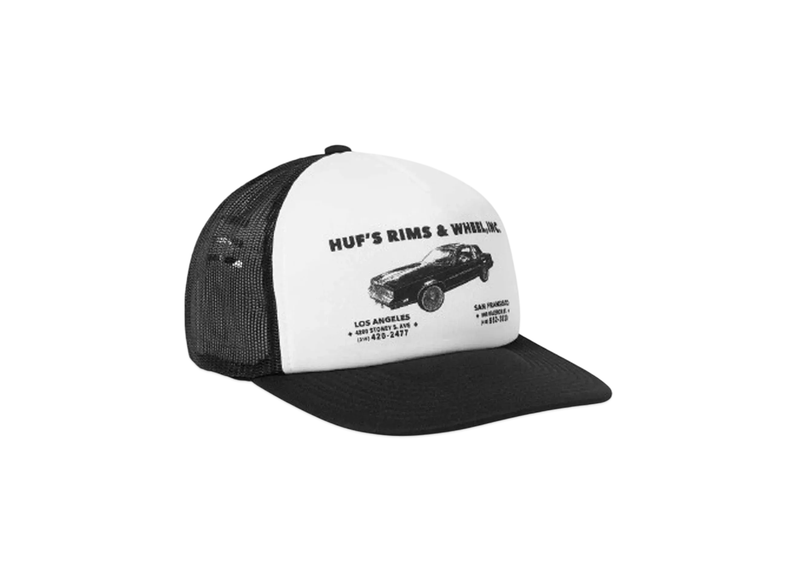 HUF Winter 24 Rim & Wheel Trucker Hat "Black"