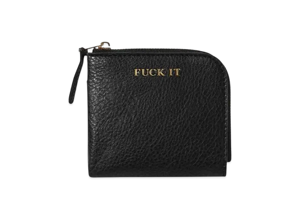 HUF Winter 24 Fuck It Zip Wallet "Black"