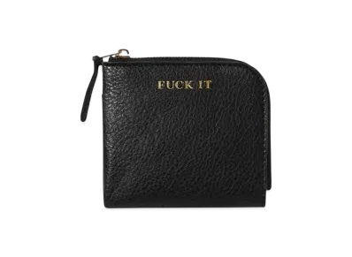 HUF Winter 24 Fuck It Zip Wallet "Black"