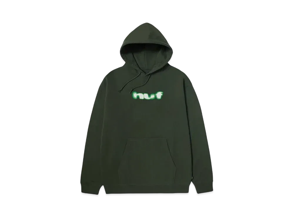 HUF Winter 24 Blur Hoodie "Hunter Green"
