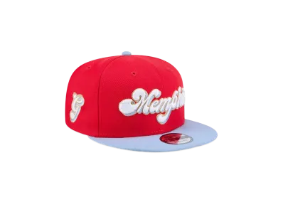 NEW ERA 9Fifty 2024 NBA City Edition Memphis Grizzlies "Red/Light Blue"