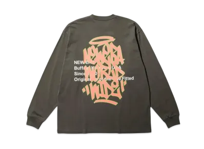 NEW ERA Long Sleeve Oversized Cotton T-shirt Graffiti "Moss"