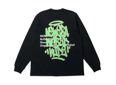 NEW ERA Long Sleeve Oversized Cotton T-shirt Graffiti "Black"