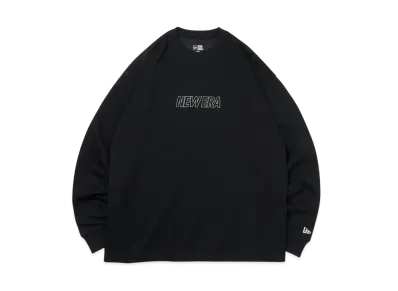NEW ERA Long Sleeve Oversized Performance T-shirt Sleeve Line "Black"