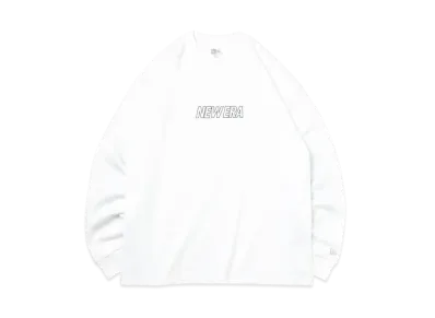 NEW ERA Long Sleeve Oversized Performance T-shirt Sleeve Line "White"