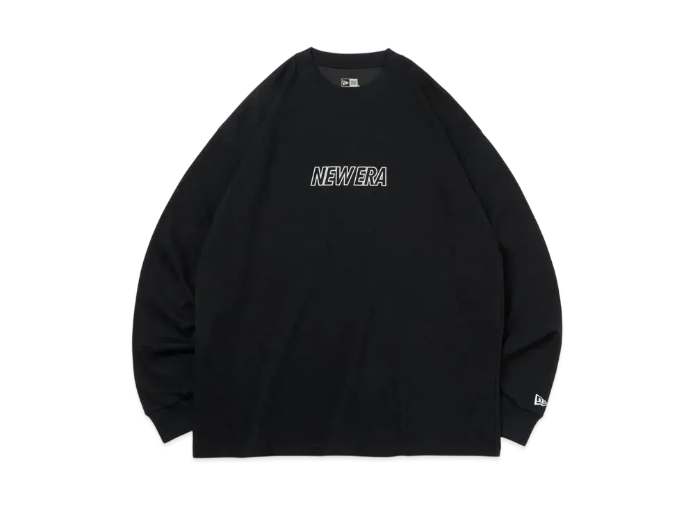 NEW ERA Long Sleeve Oversized Performance T-shirt Sleeve Line "Black"