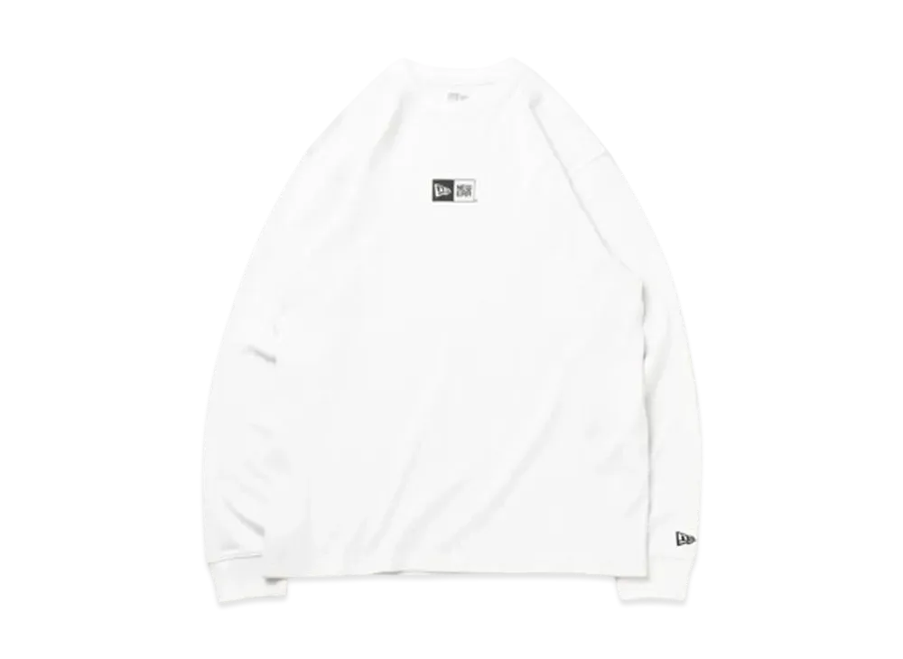 NEW ERA Long Sleeve Warm T-shirt Box Logo "Off White"