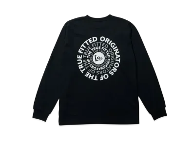 NEW ERA Long Sleeve Performance T-shirt Circle OOTTF Regular Fit "Black"
