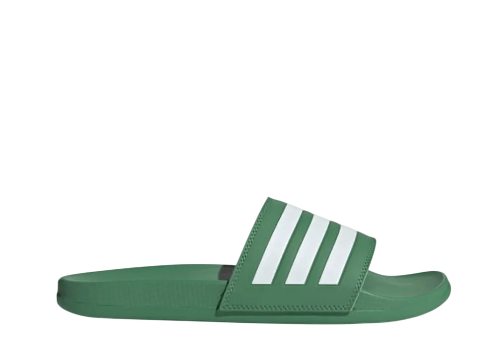 アディダス アディレッタ コンフォート スライド "プリラブドグリーン/クラウドホワイト"