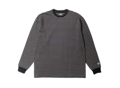 NEW ERA Long Sleeve Oversized Cotton T-shirt Micro Border "Black"