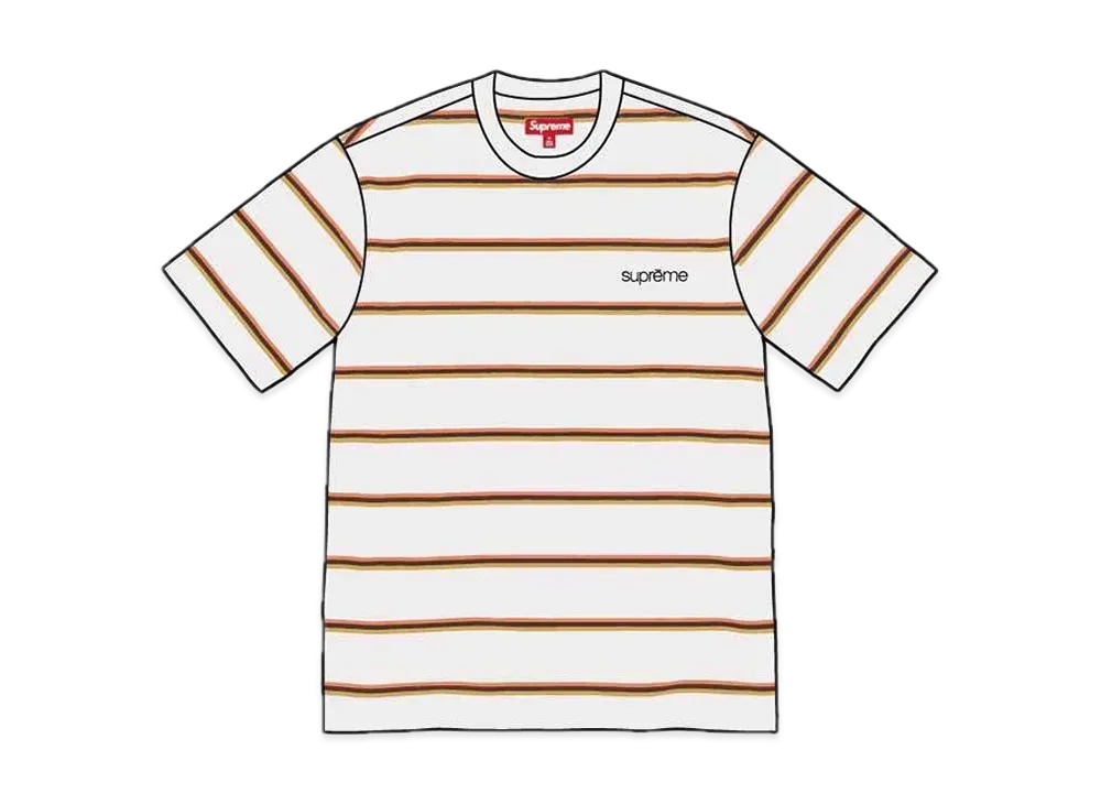 Supreme Stripe S/S Top "White"