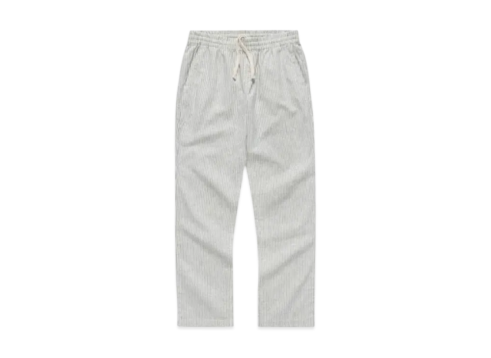 JJJJound Striped Flannel Weekend Pant "Off White/Charcoal"
