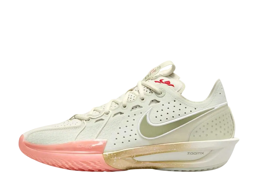 Nike Zoom GT Cut 3 "Sea Glass/Oil Green/Metallic Gold/University Red/Light Wild Mango/Sail"