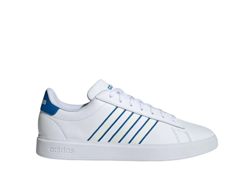 アディダス グランドコート2.0 "クラウドホワイト/オフホワイト/ブライトロイヤル"