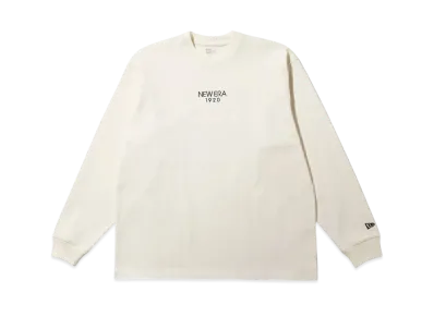 NEW ERA Long Sleeve Oversized Cotton T-shirt Heavyweight New Era 1920 "Off White"
