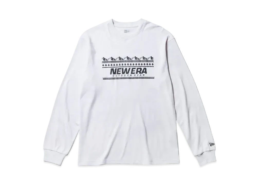 NEW ERA Long Sleeve Warm T-shirt New Era Outdoor Gear Logo "White"
