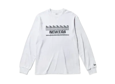 NEW ERA Long Sleeve Warm T-shirt New Era Outdoor Gear Logo "White"