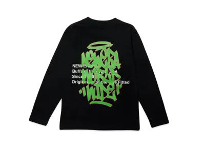 NEW ERA Youth Long Sleeve Cotton T-shirt Graffiti "Black"