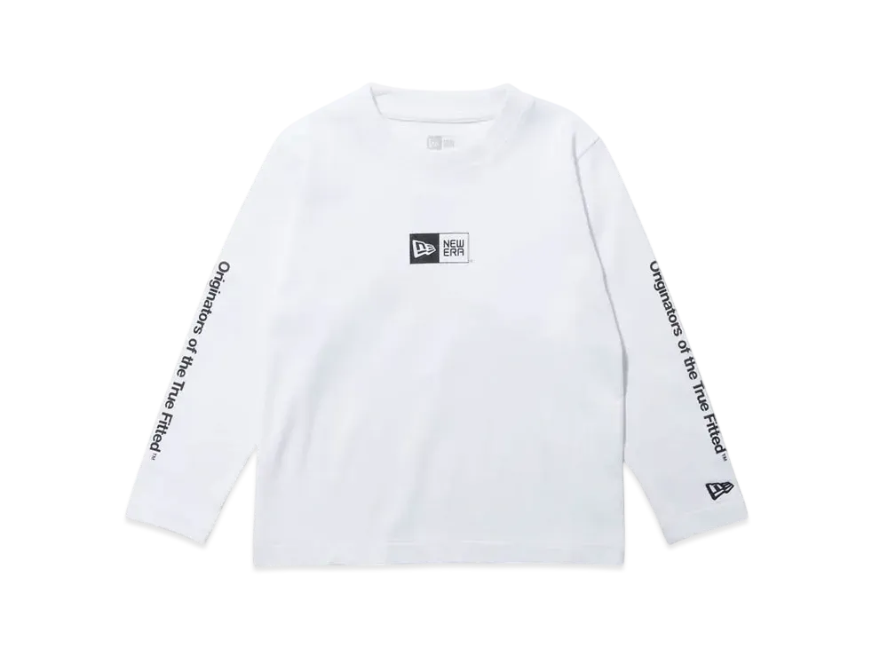 NEW ERA Child Long Sleeve Cotton T-shirt Originators of the True Fitted "White"