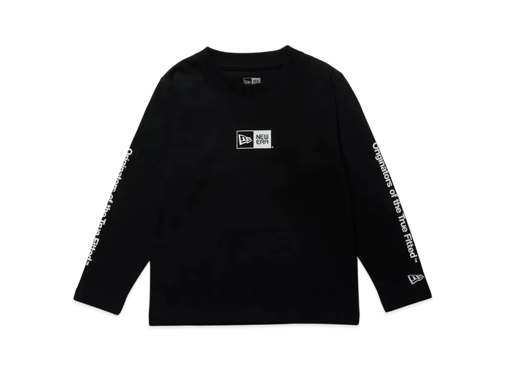 NEW ERA Child Long Sleeve Cotton T-shirt Originators of the True Fitted "Black"