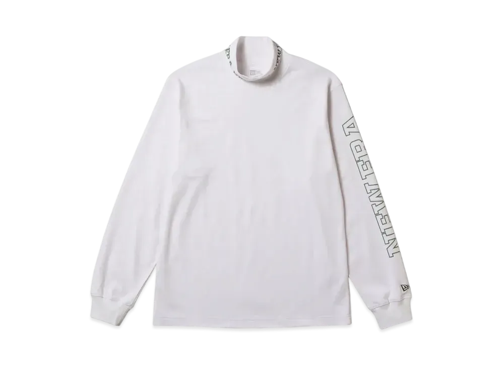 NEW ERA Golf Long Sleeve High Collar Warm T-shirt Sleeve Logo "Off White"